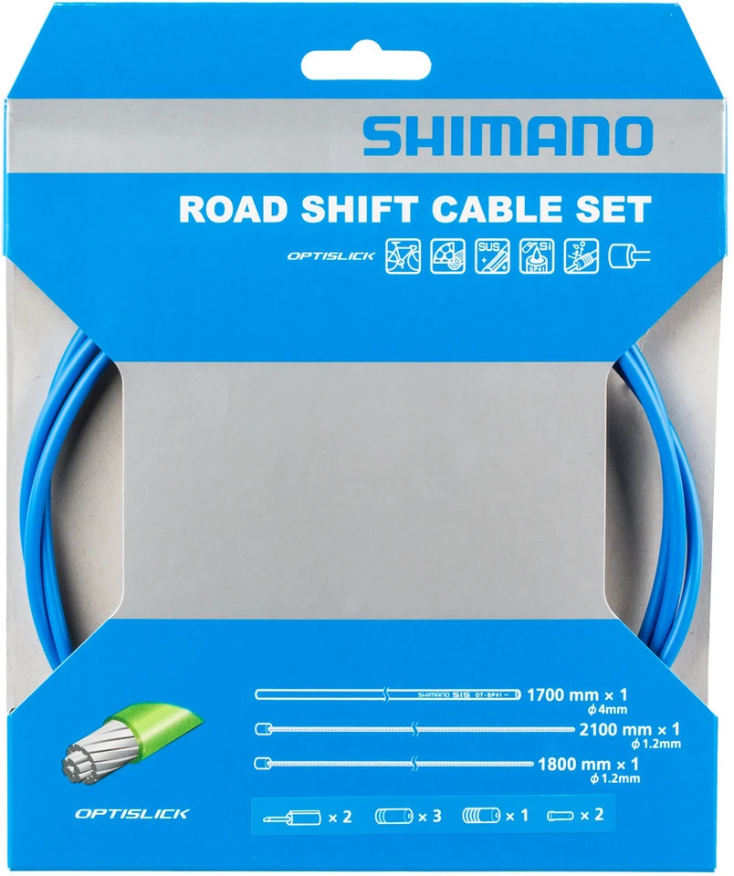 Shimano Set De Câbles De Vitesses Pour Vélos De Route OT-SP41 Optislick 3 Shimano Set De Câbles De Vitesses Pour Vélos De Route OT-SP41 Optislick