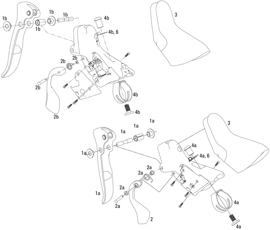 SRAM Pièces Détachées Levier Frein/Vitesses Force/Rival/Apex (2007-2012) 3 SRAM Pièces Détachées Levier Frein/Vitesses Force/Rival/Apex (2007-2012)