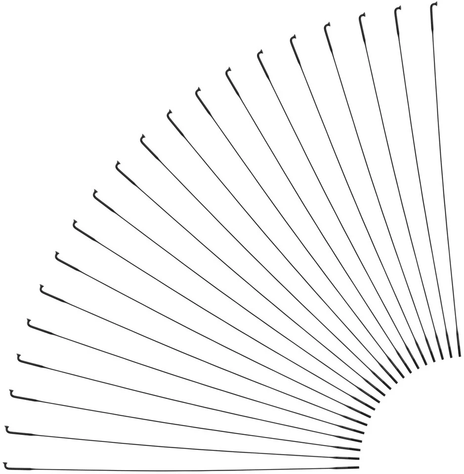 Sapim Rayons CX-Ray J-Bend + Écrous - 20 Pièces 3 Sapim Rayons CX-Ray J-Bend + Écrous - 20 Pièces