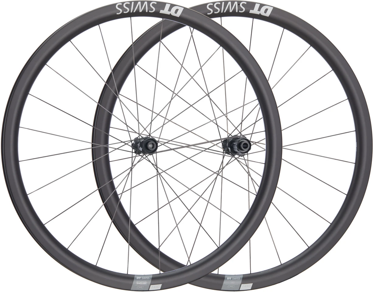 Dt-swiss Set De Roues En Carbone CRC 1400 SPLINE 35 Disc Center Lock 28" 3 Dt-swiss Set De Roues En Carbone CRC 1400 SPLINE 35 Disc Center Lock 28"